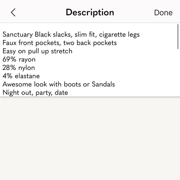 Sanctuary Stretch Dress Slacks - Picture 6 of 10